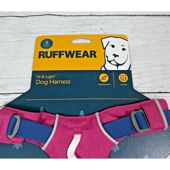 NEW Ruffwear Hi & Light Dog Harness Size Small 22-27" Pocket Alpenglow Pink - Picture 2 of 4